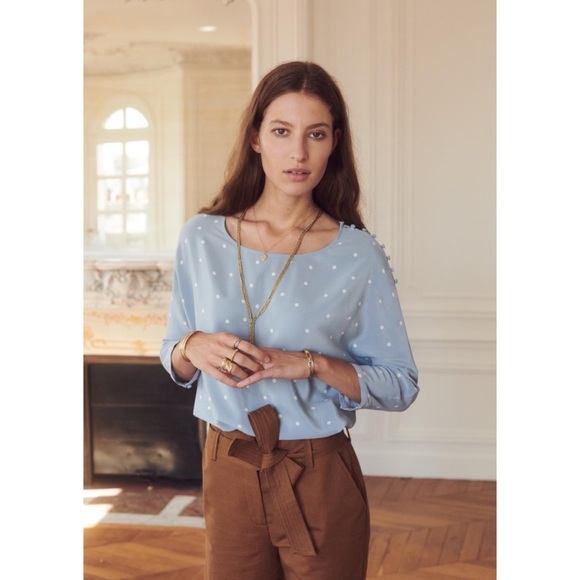 Sezane Emy 100% silk blouse - Picture 2 of 9